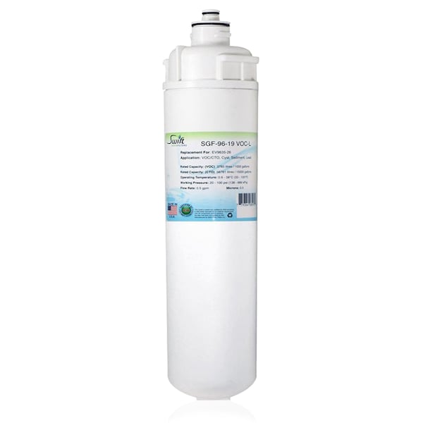 Replacement water filter for Everpure EV9635-26, EP25/15/35